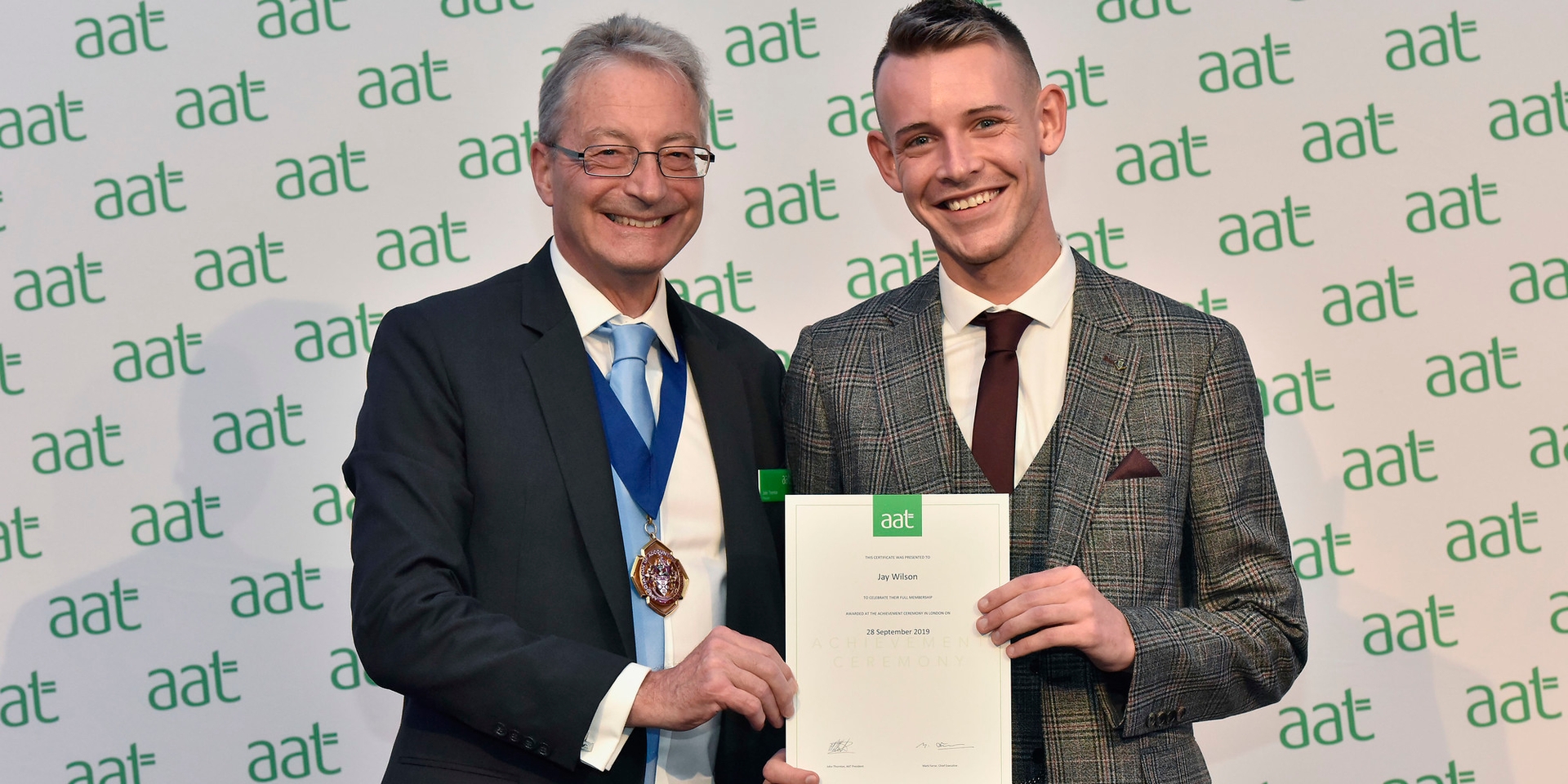 AAT President John Thornton and Jay Wilson