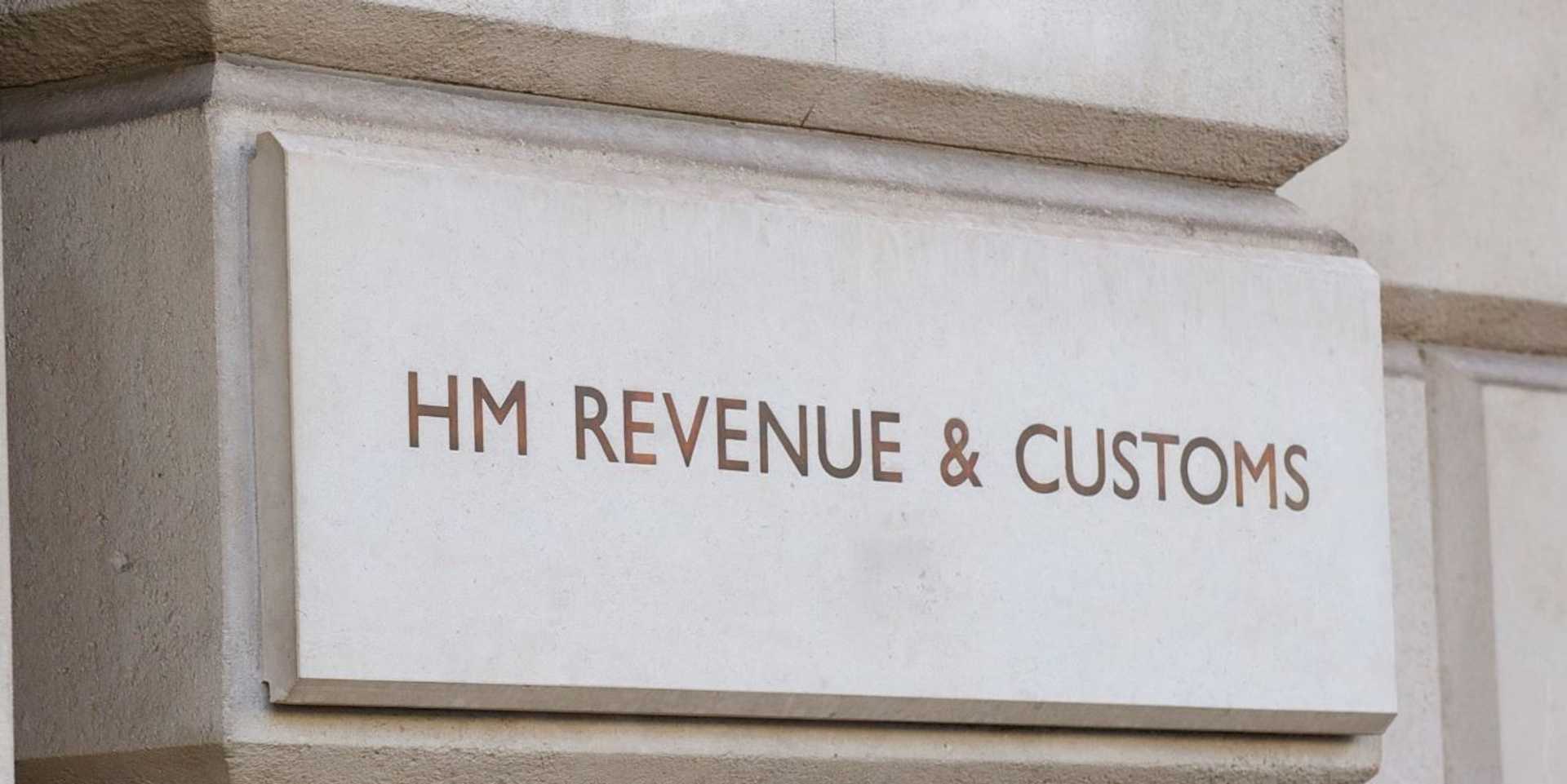 HM Revenue & Customs written in stone on their building entrance